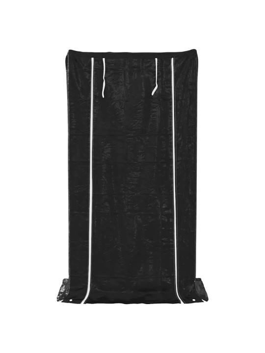 Vidaxl polttopuuteline sadesuojalla 100x60x200 cm galvanoitu teräs