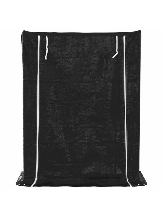 Vidaxl polttopuuteline sadesuojalla 150x60x200 cm galvanoitu teräs