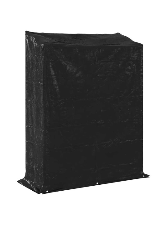 Vidaxl polttopuuteline sadesuojalla 150x60x200 cm galvanoitu teräs