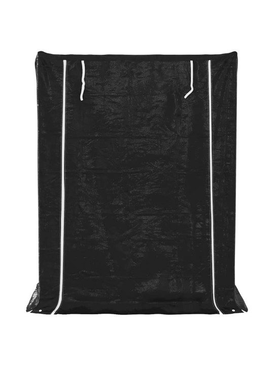 Vidaxl polttopuuteline sadesuojalla 150x80x200 cm galvanoitu teräs