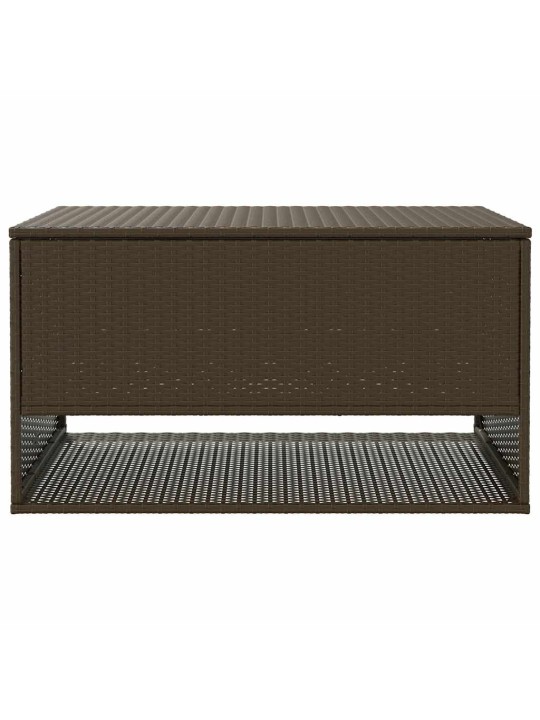 Tyynyrasia ulkokäyttöön ruskea 100x55x55,5 cm polyrottinki