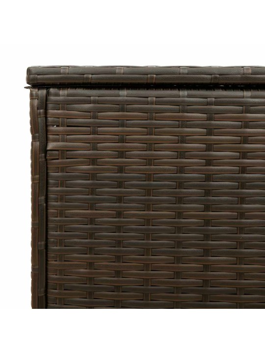 Tyynyrasia ulkokäyttöön ruskea 100x55x55,5 cm polyrottinki