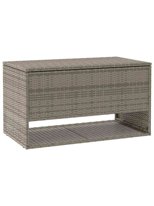 Ulkotyynylaatikko harmaa 100x55x55,5 cm polyrottinki