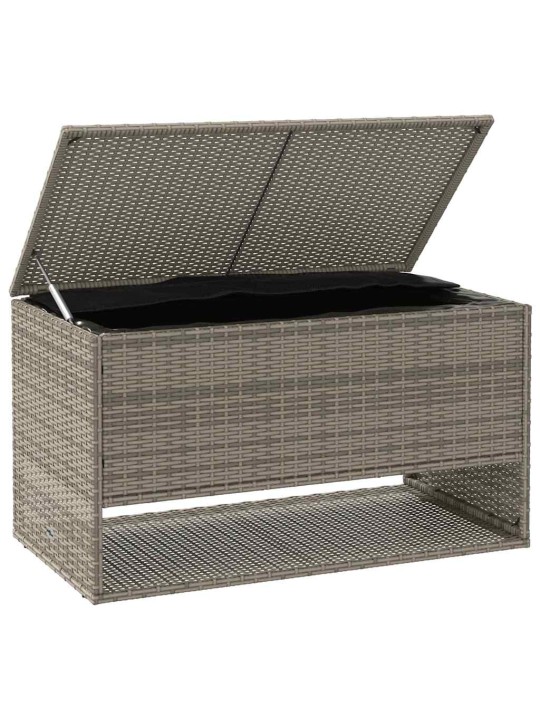 Ulkotyynylaatikko harmaa 100x55x55,5 cm polyrottinki