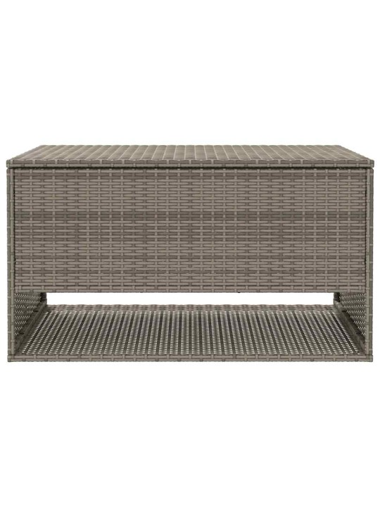 Ulkotyynylaatikko harmaa 100x55x55,5 cm polyrottinki