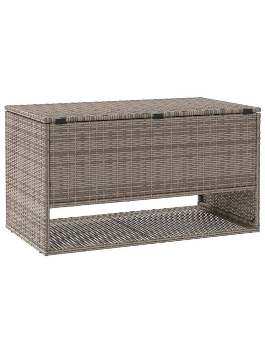 Ulkotyynylaatikko harmaa 100x55x55,5 cm polyrottinki