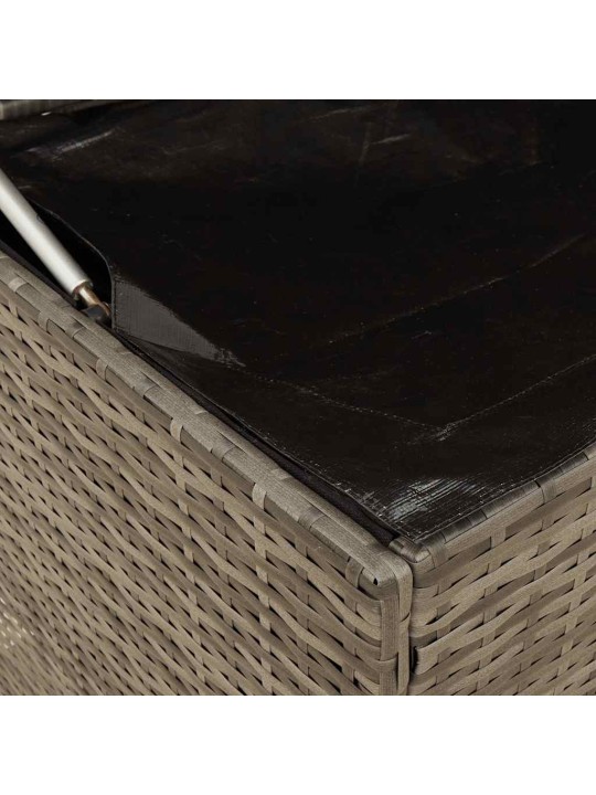 Ulkotyynylaatikko harmaa 100x55x55,5 cm polyrottinki