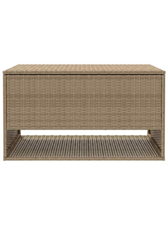 Tyynyrasia ulkokäyttöön beige 100x55x55,5 cm polyrottinki