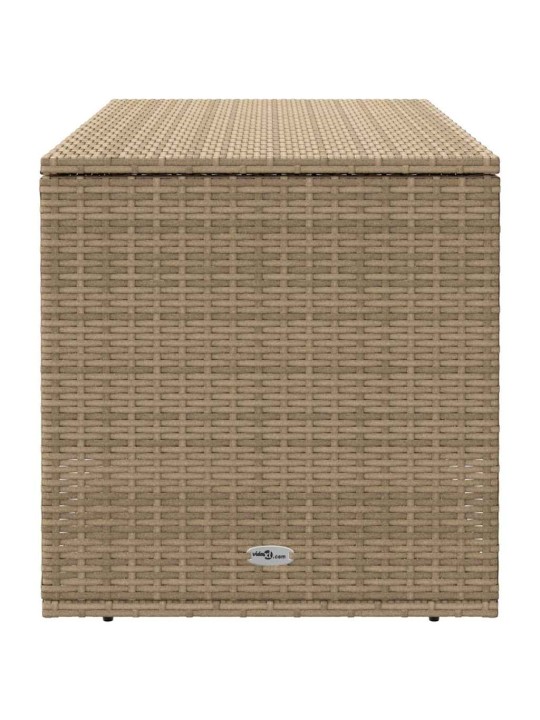 Tyynyrasia ulkokäyttöön beige 100x55x55,5 cm polyrottinki