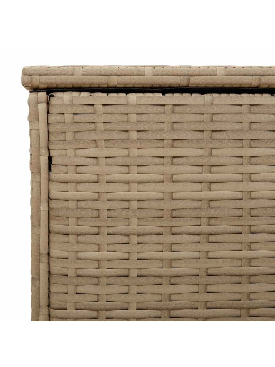 Tyynyrasia ulkokäyttöön beige 100x55x55,5 cm polyrottinki