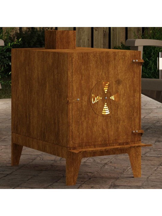 Retkihella 35x50x60 cm corten teräs