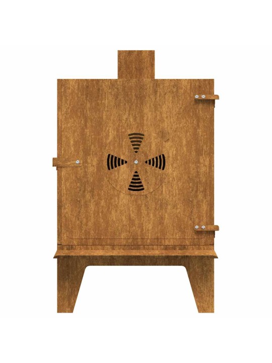 Retkihella 35x50x60 cm corten teräs