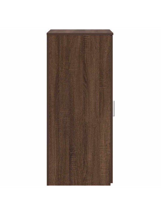 Säilytyskaappi ruskea tammi 50x45x103,5 cm tekninen puu