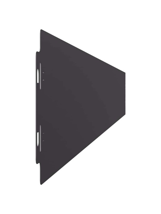 Nurmikon reunalistat 10 kpl musta 10x103cm kylmävalssattu teräs