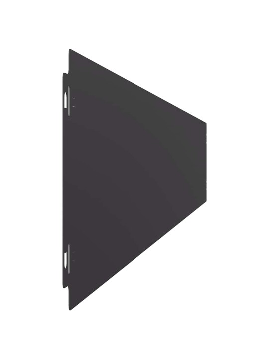 Nurmikon reunalistat 50 kpl musta 15x103cm kylmävalssattu teräs