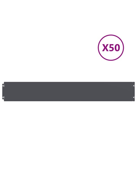 Nurmikon reunalistat 50 kpl antrasiitti kylmävalssattu teräs