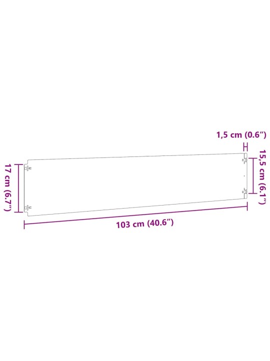 Nurmikon reunalistat 10 kpl musta 20x103cm kylmävalssattu teräs