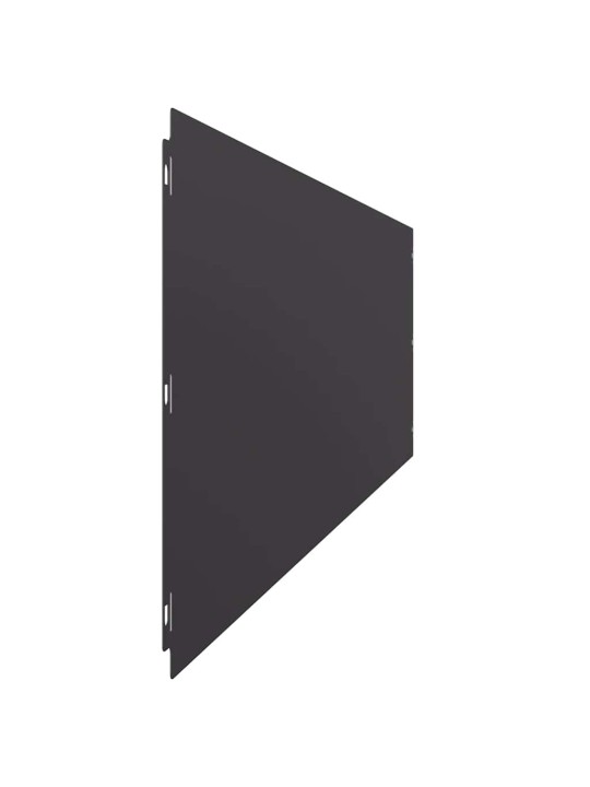 Nurmikon reunalistat 10 kpl musta 25x103cm kylmävalssattu teräs