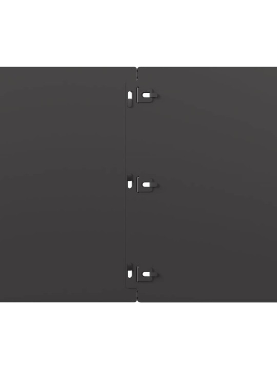 Nurmikon reunalistat 10 kpl musta 25x103cm kylmävalssattu teräs