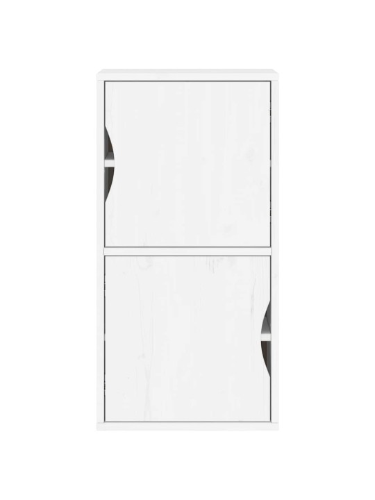 Sivukaappi odda valkoinen 40x24x79 cm massiivipuu mänty