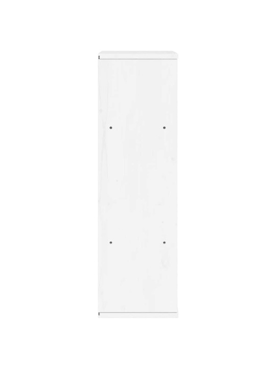 Sivukaappi odda valkoinen 40x24x79 cm massiivipuu mänty