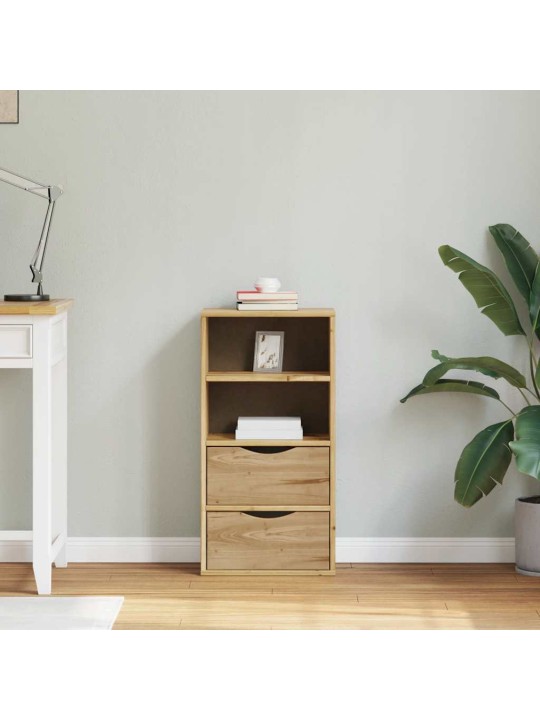 Sivukaappi laatikoilla odda 40x24x79 cm massiivipuu mänty