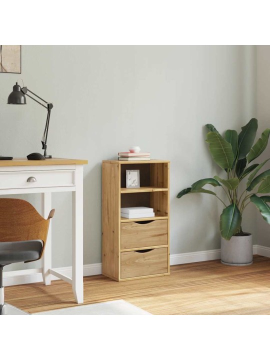 Sivukaappi laatikoilla odda 40x24x79 cm massiivipuu mänty