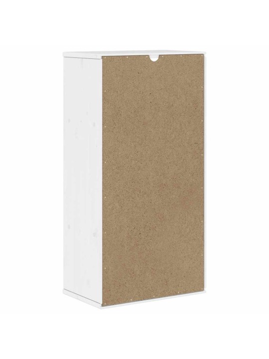 Sivukaappi odda valkoinen 40x24x79 cm massiivipuu mänty