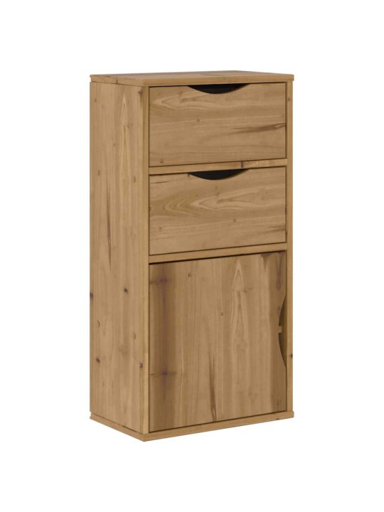 Sivukaappi laatikoilla odda 40x24x79 cm massiivipuu mänty