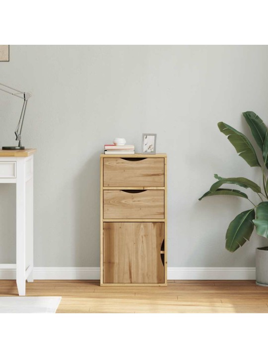 Sivukaappi laatikoilla odda 40x24x79 cm massiivipuu mänty
