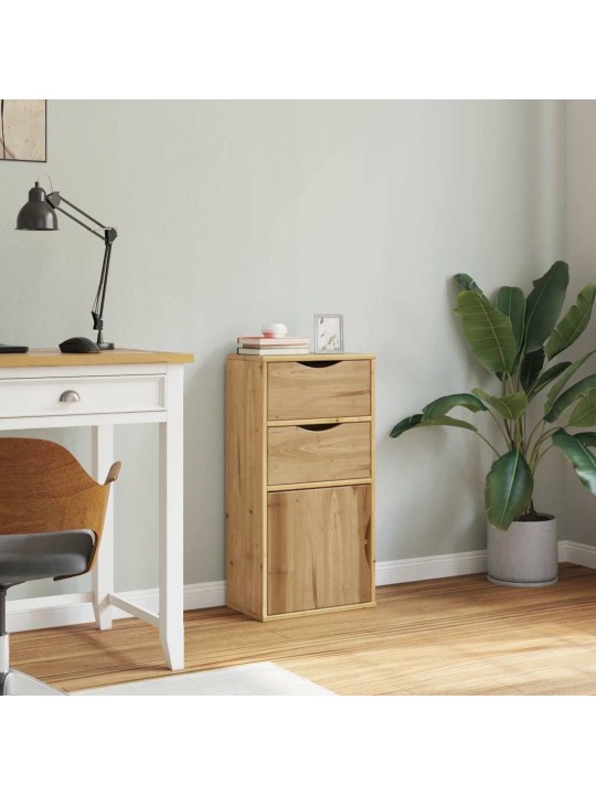 Sivukaappi laatikoilla odda 40x24x79 cm massiivipuu mänty