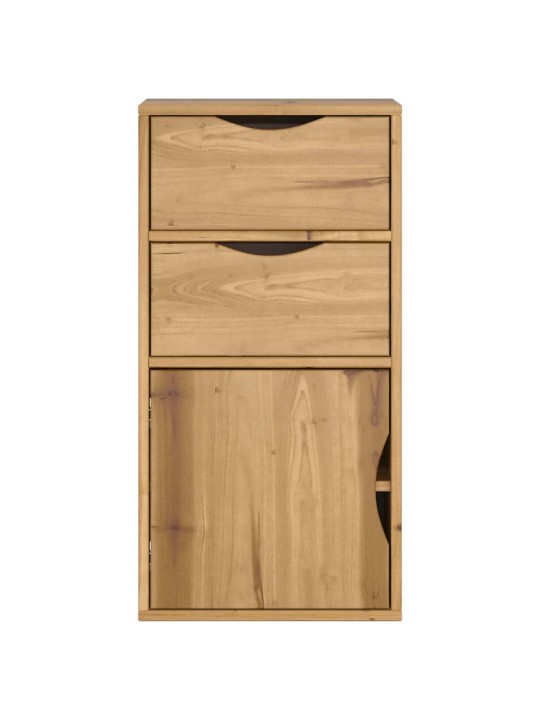 Sivukaappi laatikoilla odda 40x24x79 cm massiivipuu mänty