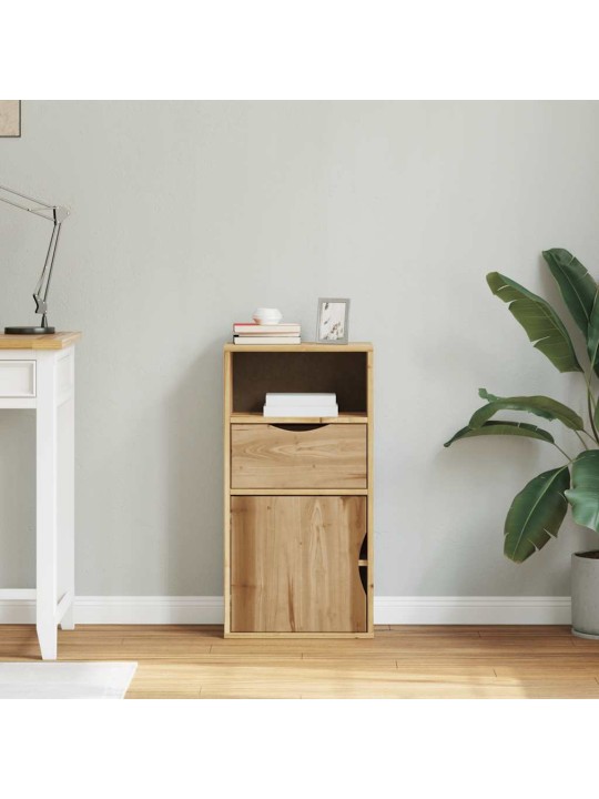 Sivukaappi laatikolla odda 40x24x79 cm massiivipuu mänty