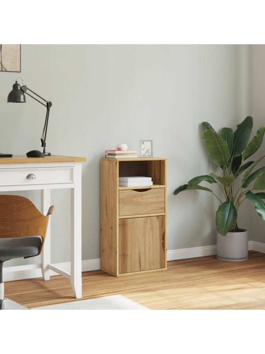 Sivukaappi laatikolla odda 40x24x79 cm massiivipuu mänty