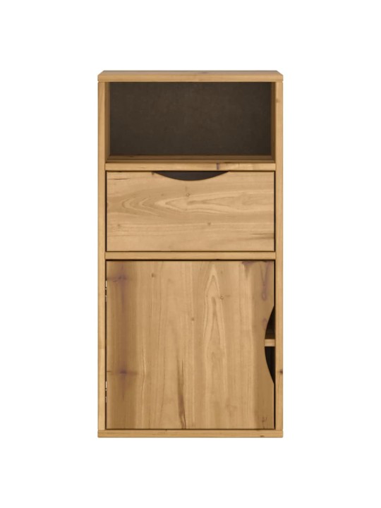 Sivukaappi laatikolla odda 40x24x79 cm massiivipuu mänty