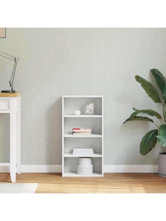 Sivukaappi odda valkoinen 40x24x79 cm massiivipuu mänty