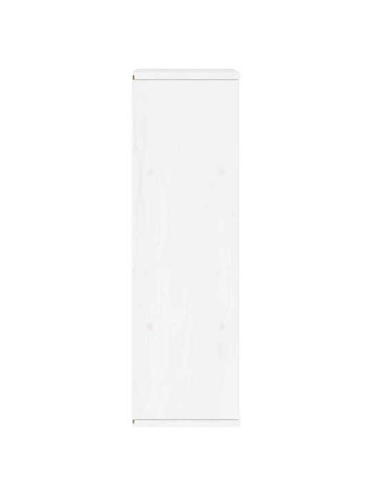 Sivukaappi odda valkoinen 40x24x79 cm massiivipuu mänty