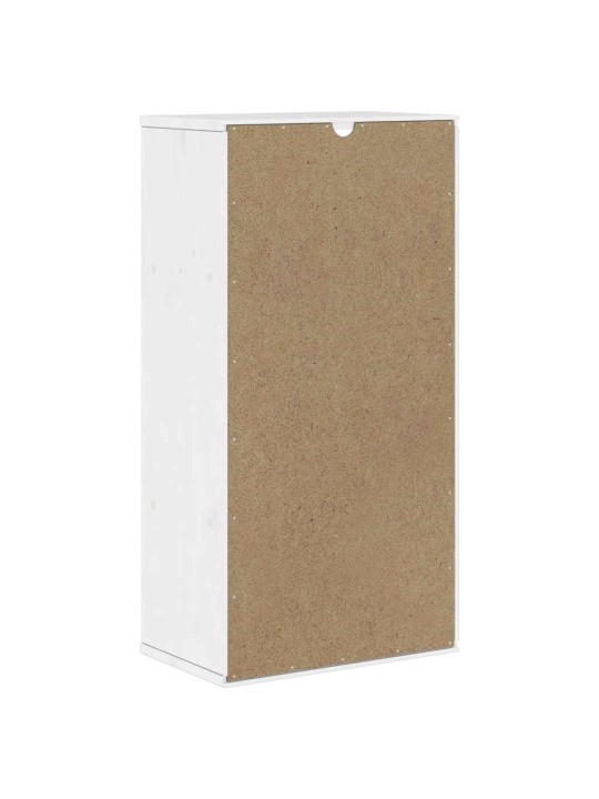 Sivukaappi odda valkoinen 40x24x79 cm massiivipuu mänty