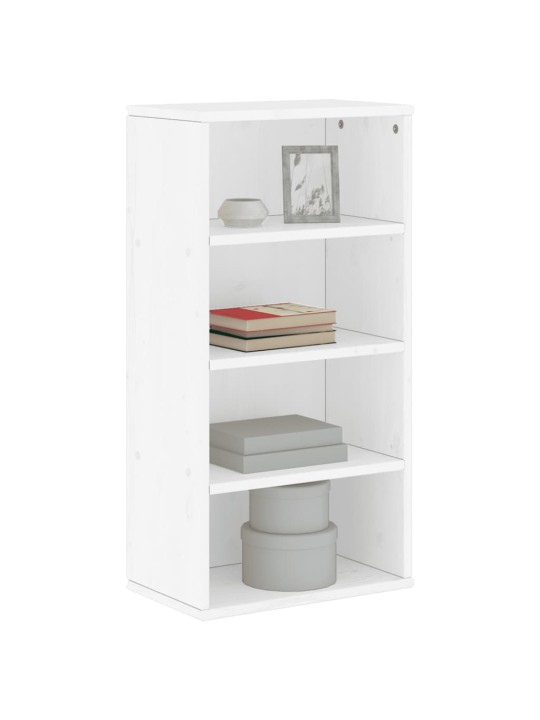 Sivukaappi odda valkoinen 40x24x79 cm massiivipuu mänty