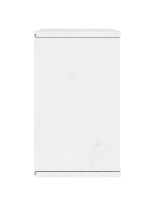 Tv kaappi odda valkoinen 79x24x40 cm massiivipuu mänty