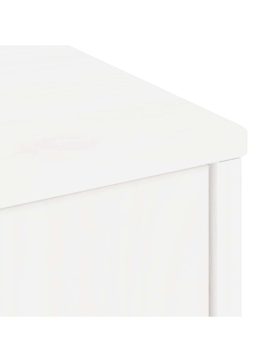 Tv kaappi odda valkoinen 79x24x40 cm massiivipuu mänty