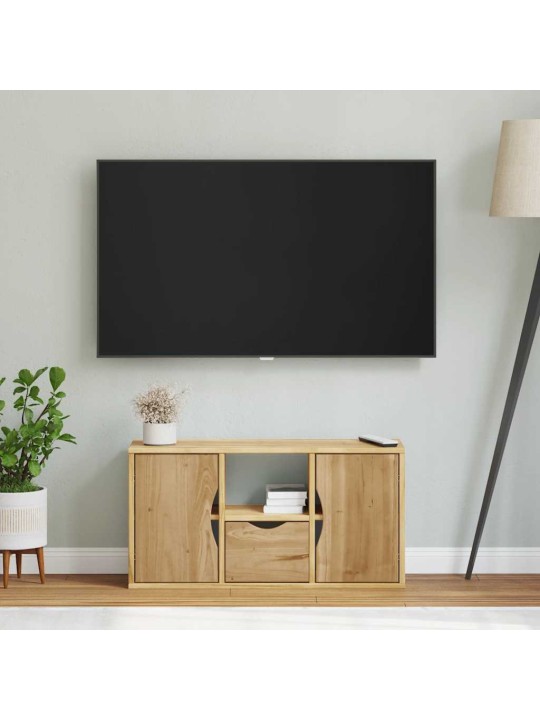Tv-kaappi laatikolla "odda" 79x24x40 cm massiivipuumänty