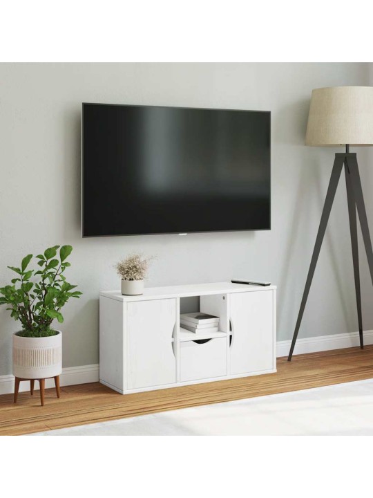 Tv-kaappi laatikolla "odda" valkoinen 79x24x40 cm