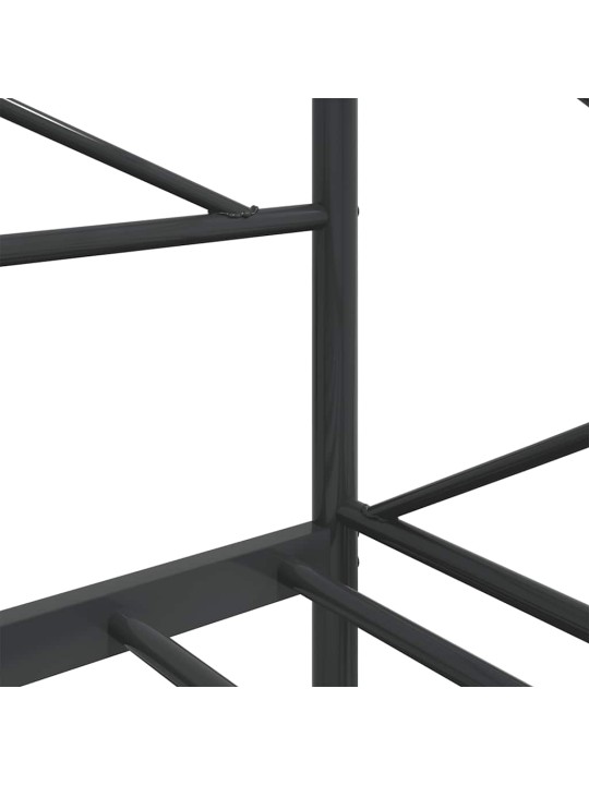 Päiväsänky ilman patjaa musta 75x190 cm teräs