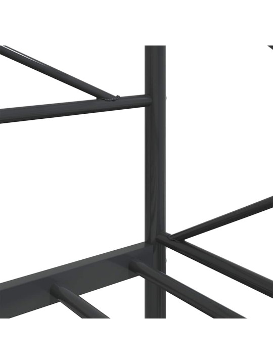 Päiväsänky ilman patjaa musta 90x200 cm teräs