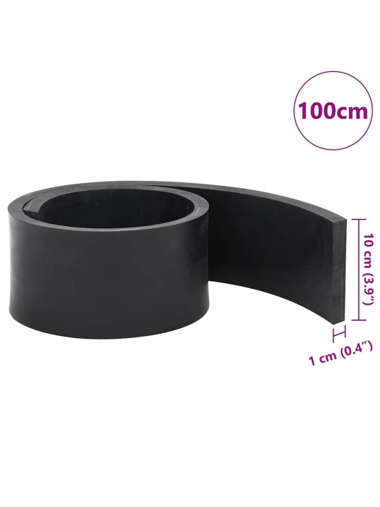 Kumireuna lumiauran mustalle 100x10x1 cm
