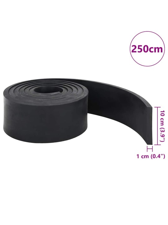 Kumireuna lumiauran mustalle 250x10x1 cm