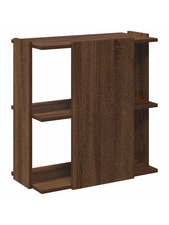 Kirjahylly 3-tasoinen ruskea tammi 60x30x60 cm tekninen puu