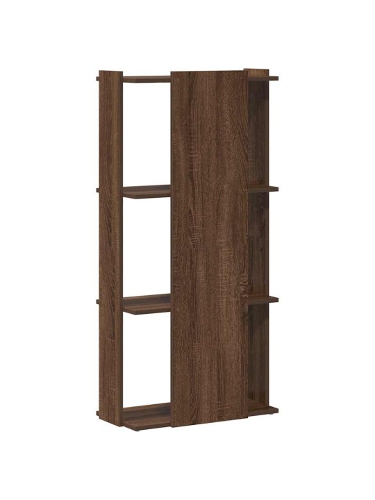 Kirjahylly 3-tasoinen ruskea tammi 60x30x120 cm tekninen puu