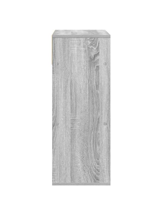 Kirjahylly harmaa sonoma 66x31x80 cm tekninen puu